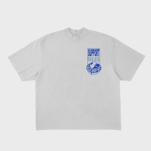 White Tee - Support your local spaza shop boys